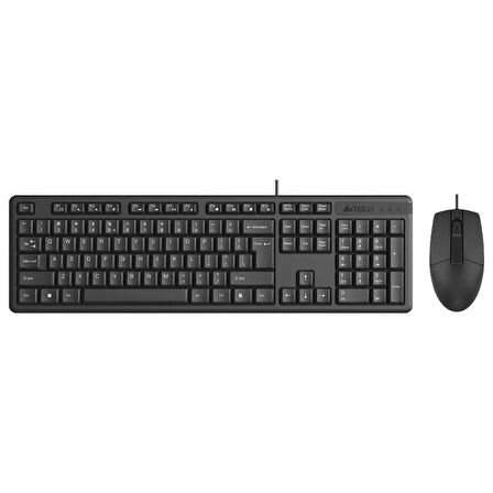 A4 TECH KR-3330 USB MULTİMEDYA SİYAH Q KLAVYE MOUSE