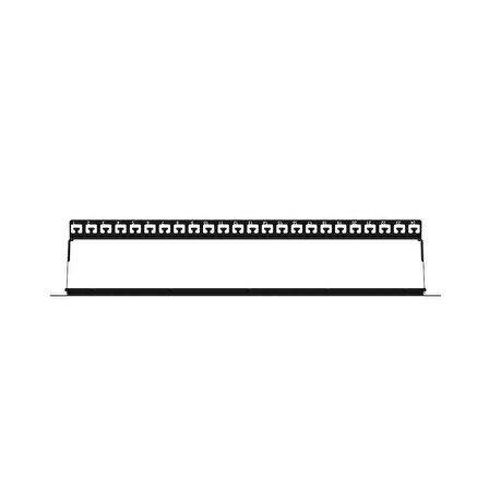 AGER AC-610-24 MODULER UTP/FTP CAT6/CAT6A 24 PORT BOŞ 1U ZIRHLI PATCH PANEL