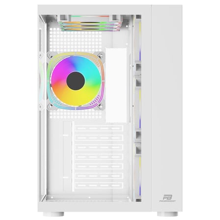 POWER BOOST PB-SS02W 7x ARGB FAN ATX SEA VIEW USB3.0 BEYAZ KASA