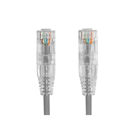 AGER AC-602-0015 15CM UTP SLIM CAT6 PATCH KABLO GRI Cu, LSZH AWG 28