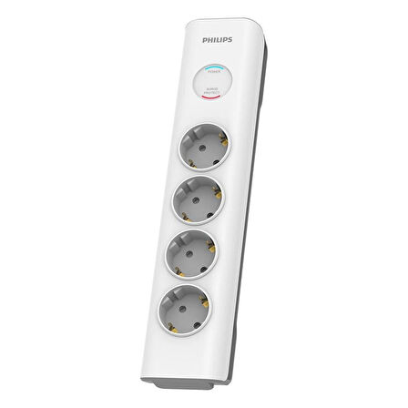 PHILIPS SPN7040WA/62 600J 4'LÜ / 2M AKIM KORUMALI PRİZ