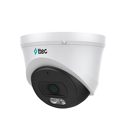 TTEC IPDP-2330M-M/SL-LITE 2MP 2.8MM 30MT DAHİLİ SESLİ H265+ IP67 SMART LED IP DOME KAMERA