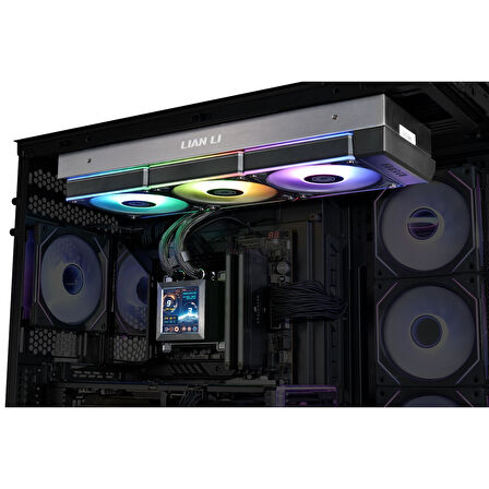 LIAN LI HYDRO-SHIFT LCD PERFORMANCE 360MM LGA1700/1851P/AM5 SOKET SİYAH İŞLEMCİ SIVI SOĞUTUCU G89.GHSLCD36SB.00