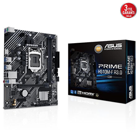 ASUS PRIME H510M-F R3.0-CSM H510 2xDDR4 HDMI 1xGLAN 1xM.2 1200Pin ANAKART