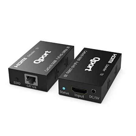 QPORT Q-HEX3 Cat5e/Cat6 60metre HDMI Extender