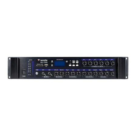 Westa WM-2700U 700W USB/BT/SD 6 Bölgeli Hat Trafolu Mikser Amfi - Anfi