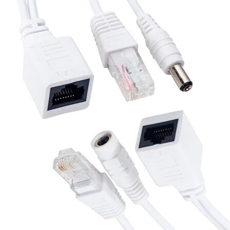 Powermaster Poe IP Kamera Kablosu Dişi Power Uç Aktif Splitter