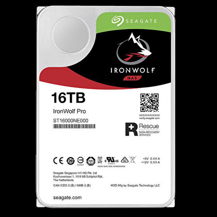 16TB SEAGATE IRONWOLF 7200 256M  NAS ST16000NT001