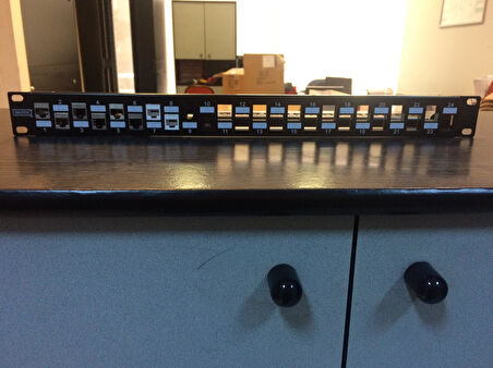 Digitus DN-91412 24'lü 1U siyah boş patch panel