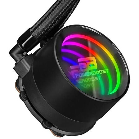 POWERBOOST 360mm DEEP PB-LCS-PI360 ARGB Sıvı Soğutmalı AM5-1851p İşlemci Fanı