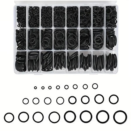 PowerMaster PM-28533 800 Parça Kauçuk Conta Halka Seti O-Ring Nitril NBR Su Geçirmez