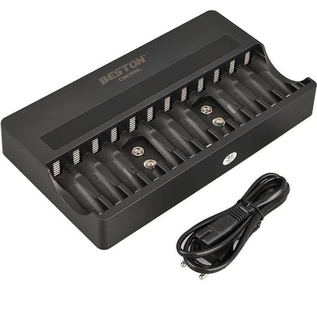 Beston C9028WL AA/AAA/9V/C Boy/D Boy/Lion Hızlı Pil Şarj Cihazı