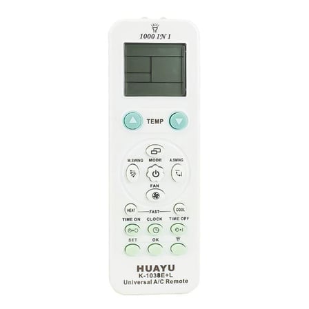 Huayu K-1038E+L  1000in1 Universal AC Akıllı Klima Kumandası