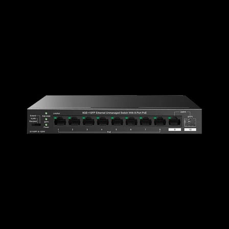 TENDA TEG1110PF-8-120W 10PORT 10/100/1000 SWITCH
