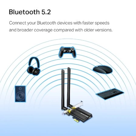 TP-LINK ARCHER TX50E AX3000 WIFI-6 PCIe Kablosuz Adaptör