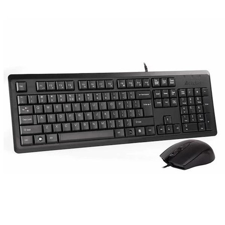 A4TECH KR-9276 Kablolu USB Q Trk Siyah Klavye - Mouse Set