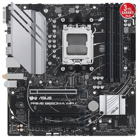 ASUS PRIME B650M-A WIFI II DDR5 HDMI DP PCIe 16X v4.0 AM5 mATX