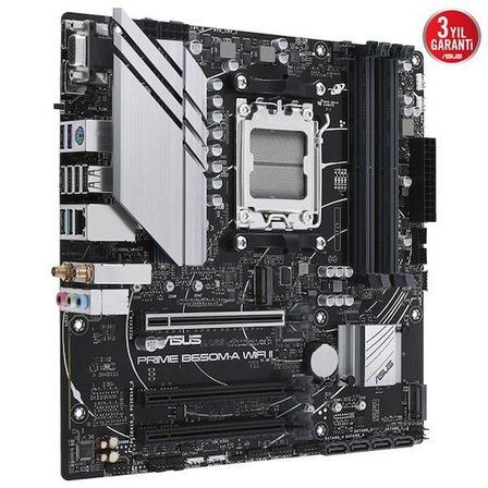 ASUS PRIME B650M-A WIFI II DDR5 HDMI DP PCIe 16X v4.0 AM5 mATX