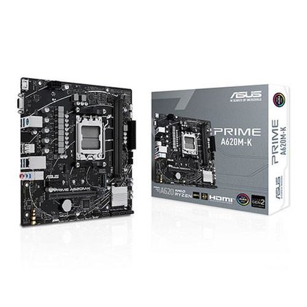 ASUS PRIME A620M-K DDR5 HDMI PCIe 16X v4.0 AM5 mATX