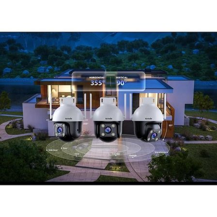 TENDA 4MP 4mm Wıfı Kablosuz IP Kamera Sesli CH7
