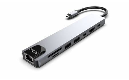 INCA ITPC-7 0.15metre 7in1 Çok Portlu Görüntü Adaptörü 4K