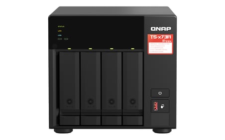 QNAP 4diskli Ryzen V1500B-8GB RAM-2-2.5GbE Nas Server TS-473A