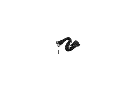 DEEPCOOL EC300-24P-BK 24-Pin ATX Örgülü Güç Kaynağı Uzatma Kablosu (Siyah)