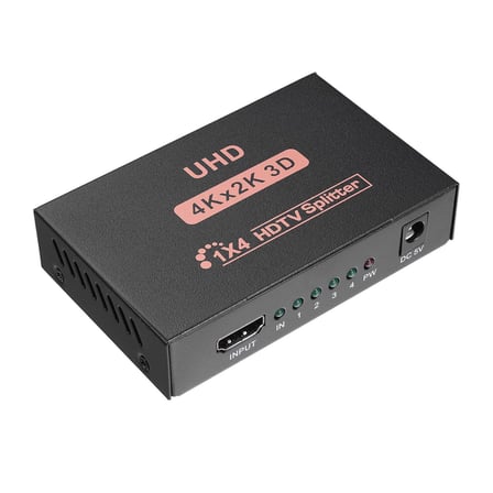 Hytech HY-LU4 4 Port 4Kx2K HDMI Splitter Dağıtıcı