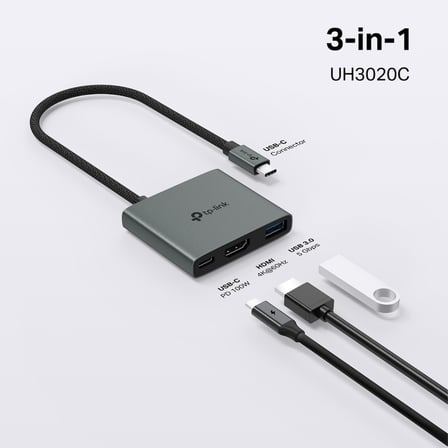 TP-LINK UH3020C USB Type C 3-Port Hub (HDMI+USB3.0+PD100W)