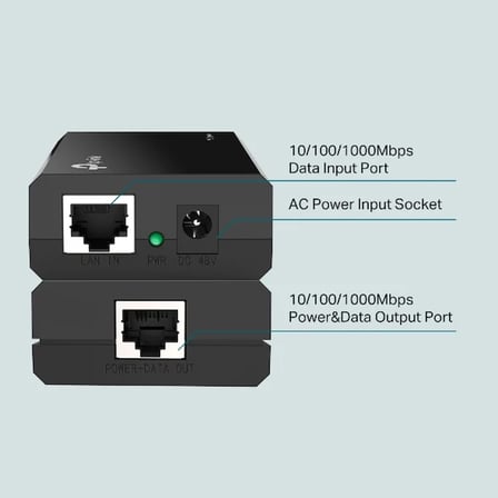 TP-LINK TL-POE150S GIGABIT 48VOLT 15.4WATT PoE Adaptör