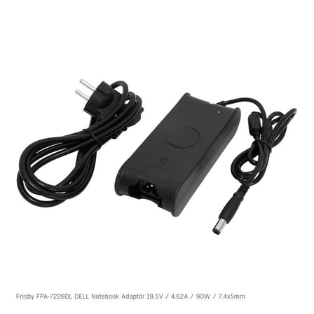 FRISBY FPA-7226DL Notebook Adaptör (Dell) 19.5V-4,62A (7.4*5.0)