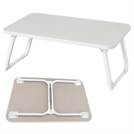 Sunup SN-29694 Katlanabilir Laptop Masası ve Yatak Koltuk Üzeri Tepsisi Beyaz 70x48cm