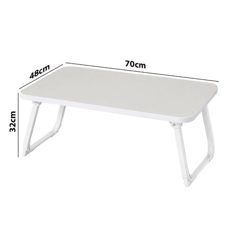 Sunup SN-29694 Katlanabilir Laptop Masası ve Yatak Koltuk Üzeri Tepsisi Beyaz 70x48cm
