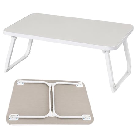 Sunup SN-29691 Katlanabilir Laptop Masası ve Yatak Koltuk Üzeri Tepsisi Beyaz 60x40cm