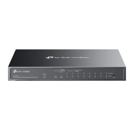 TP-LINK 8port PoE 63w 1-SFP 2-Uplink Gigabit Yönetilebilir Switch OMADA ES210GP