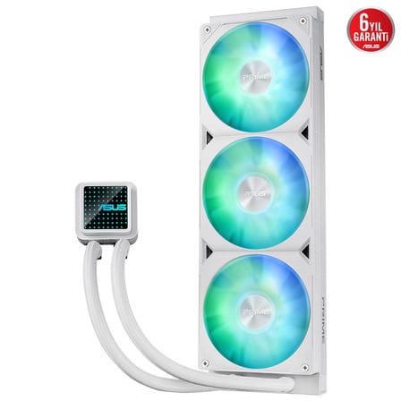 ASUS 360mm PRIME LC 360 ARGB AM5-1851p Sıvı Soğutmalı İşlemci Fanı Beyaz 90RC0102-B0EAY0