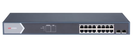 HIKVISION 16port PoE 150w 2-SFP Gigabit Yönetilemez Switch DS-3E0518P-E/M