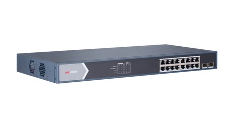 HIKVISION 16port PoE 150w 2-SFP Gigabit Yönetilemez Switch DS-3E0518P-E/M