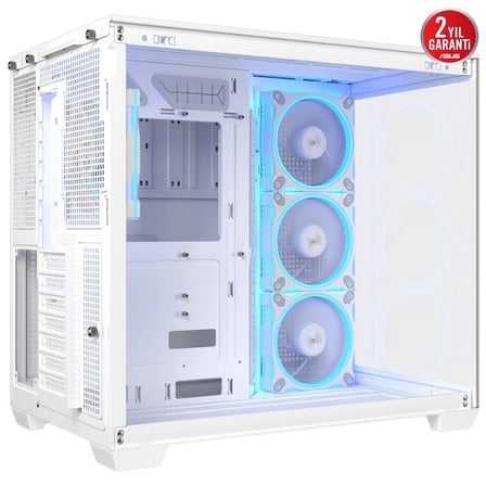 ASUS A32 PLUS M-ATX 3.2 GEN 2X1 TYPE C PORTU VE 360MM AIO CPU SOĞUTUCU & 420MM EKRAN KARTIYLA UYUMLU BEYAZ