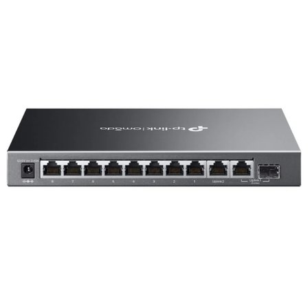 TP-LINK OMADA ES210GMP 10 PORT GIGABIT + 8-PORT POE+ YÖNETİLEBİLİR 123W POE METAL KASA SWITCH