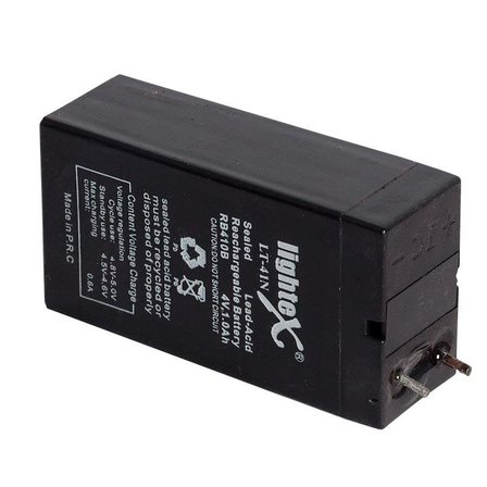 4 Volt 1 Amper Işıldak Akü (35x22x64 Mm)