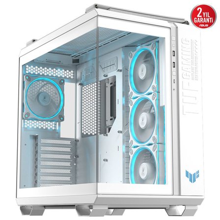 asus tuf gaming gt502 horizon gaming mid-tower pc kasası beyaz / 90dc0093-b19010