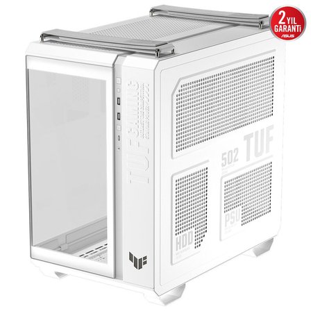 asus tuf gaming gt502 horizon gaming mid-tower pc kasası beyaz / 90dc0093-b19010