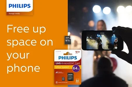 PHILIPS MicroSD 64GB FM64MP45B/00 Class10 Hafıza Kartı