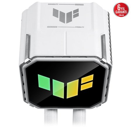 asus 360mm tuf gaming lc iii 360 argb sıvı soğutmalı i̇şlemci fanı beyaz