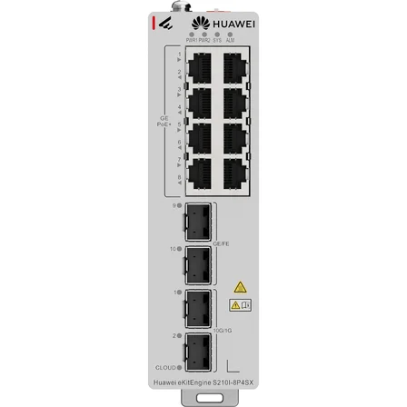 HUAWEI eKIT S210I-8P4SX 8 PORT 10/100/1000 8 PORT POE 2 X 1G SFP + 2 X 10G SFP+ 240 WATT L2+ CLOUDE YÖNETİLEBİLİR ENDÜST