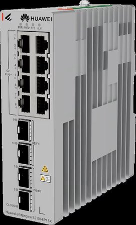 HUAWEI 12port PoE+ 240W 4xSFP Gigabit Yönetilebilir Switch eKIT S210I-8P4SX