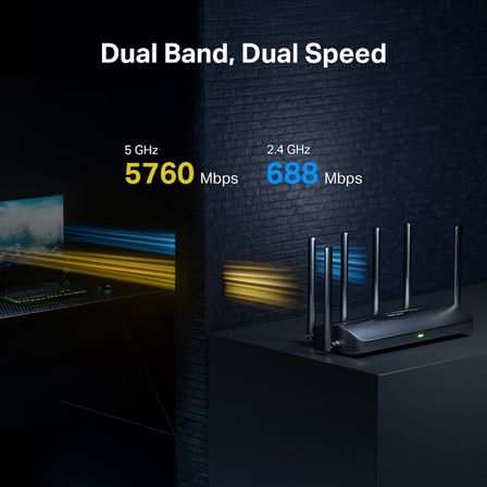 MERCUSYS MR37BE WIFI7 BE6500 Çift Bant Router