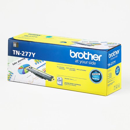 BROTHER TN-277Y Sarı (Yellow) Yüksek Kapasiteli Toner Kartuşu (2.300 Sayfa)