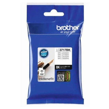 BROTHER LC3717BK Orijinal Siyah Mürekkep Kartuşu (~550 Sayfa Baskı Kapasiteli)